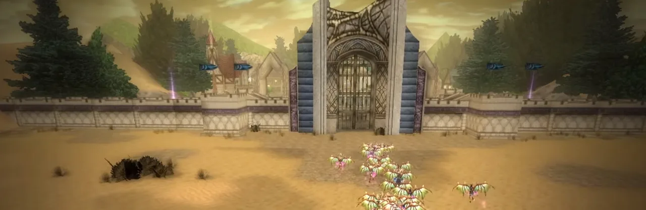 The gate of Delos Castle
